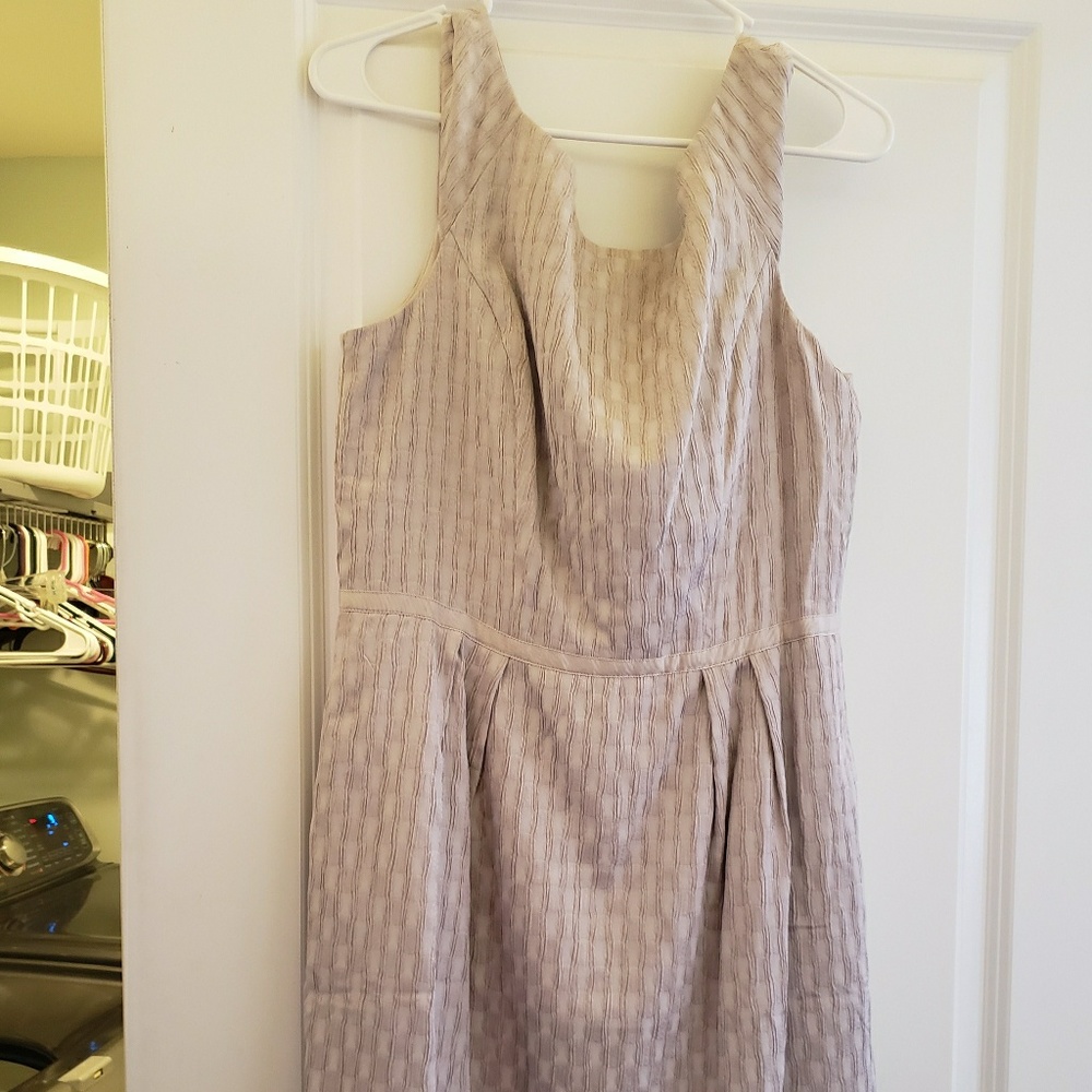 White House black Market tan dress size 12